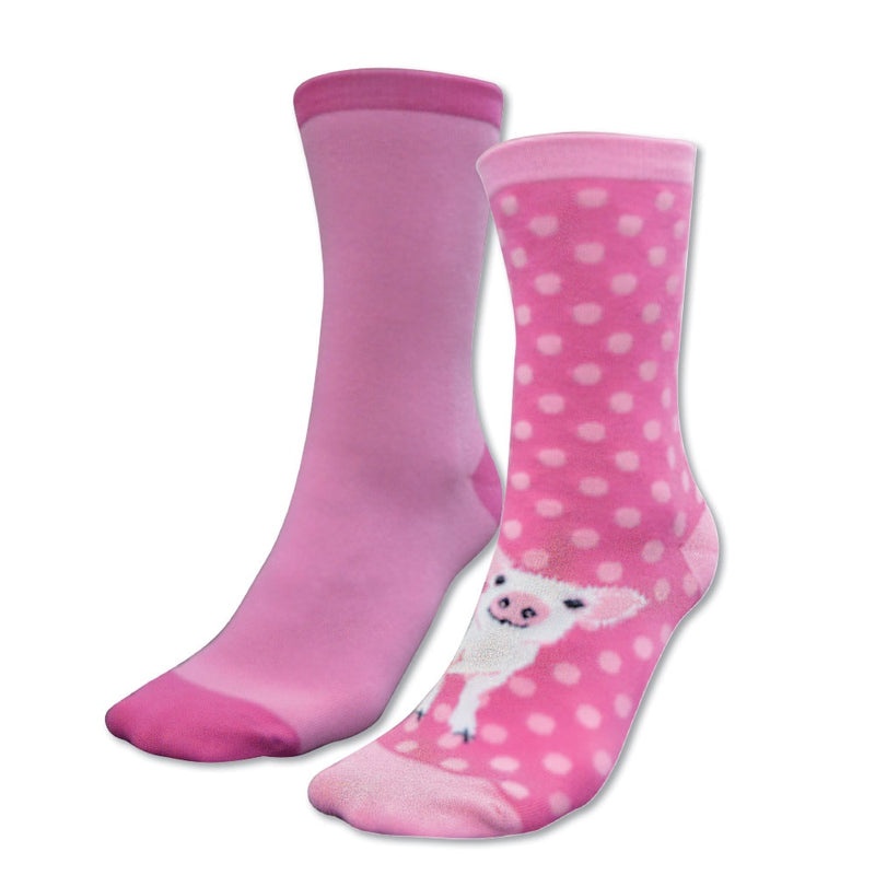 Kids Homestead Socks-Twin Pack (Pink (Piglet))