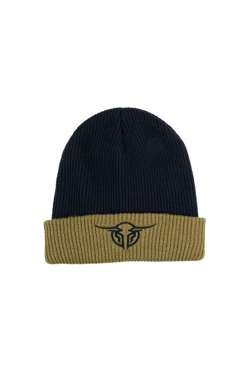 Authentic Beanie (Navy/Tan)