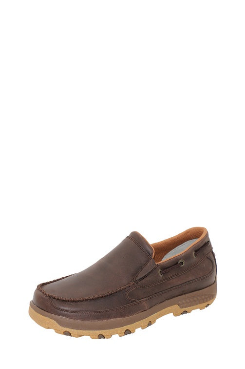 Mens Cell stretch Slip On (Brown)