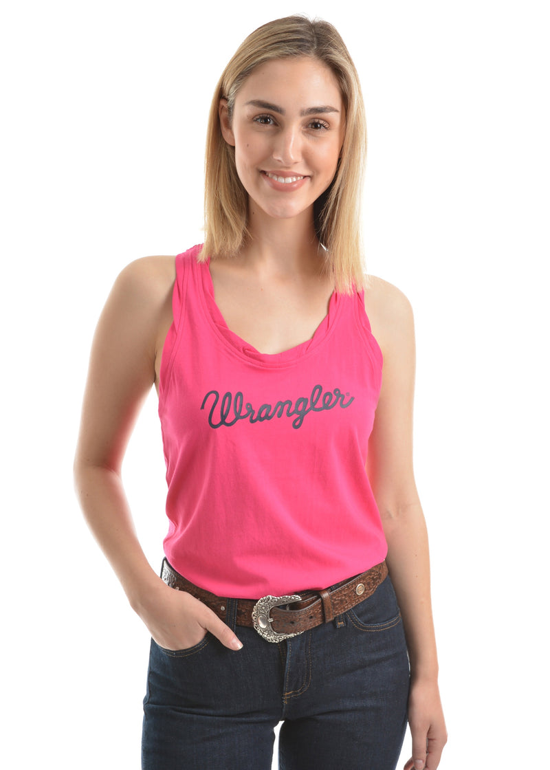 Womens Cassie Singlet (Fuschia)