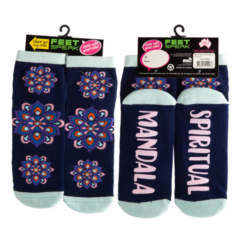 Feet Speak Socks - Mandala