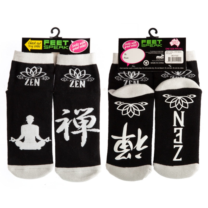 Feet Speak Socks -Zen