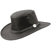 Barmah Sundowner Kangaroo Hat (Dk Brown)