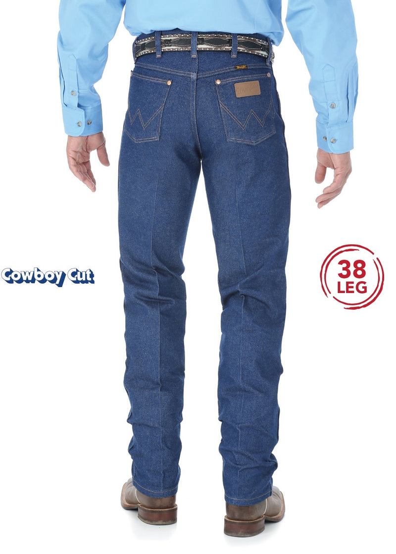 Mens Cowboy Cut Original Fit Jean 38 Leg (Rigid Indigo)