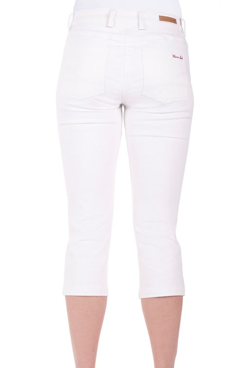 Womens Jane Crop Skinny Pant (White)