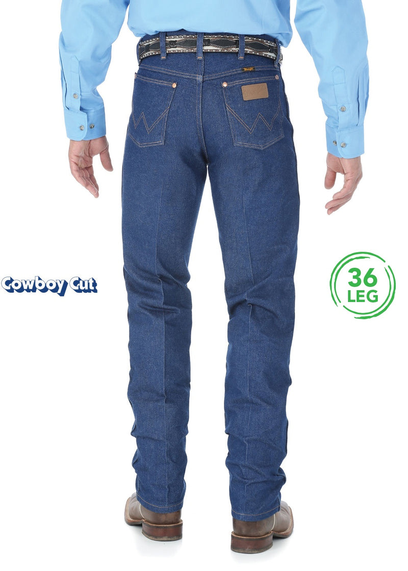Mens Cowboy Cut Original Fit Jean 36 Leg (Rigid Indigo)