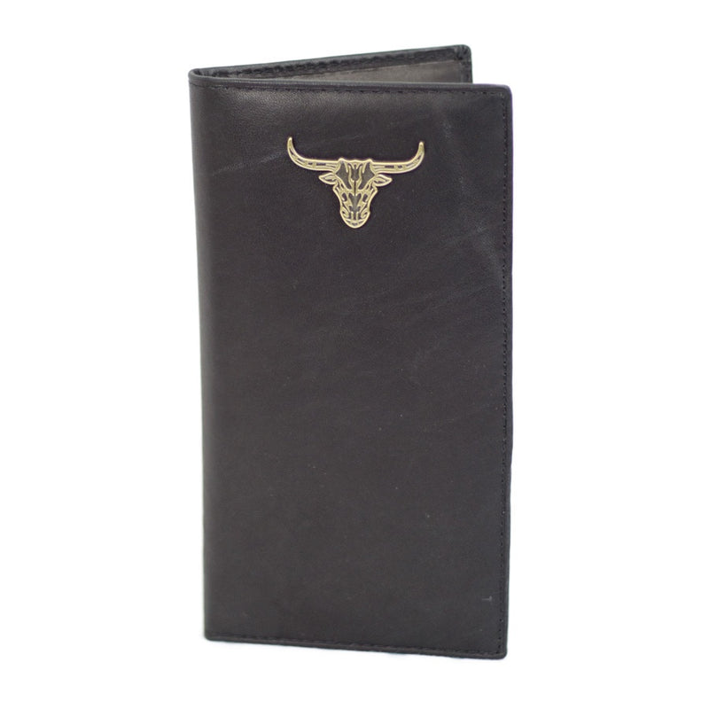 Wallet - Leather Distressed Steerhead (Black)