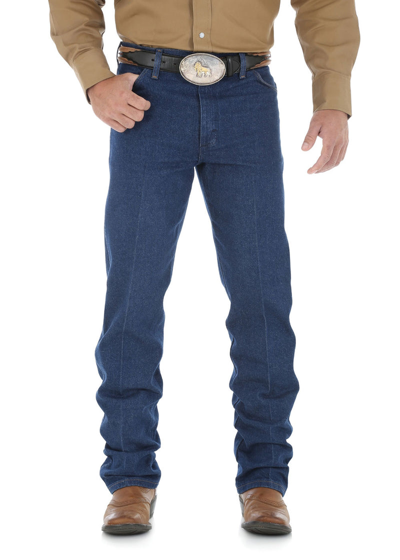 Mens Cowboy Cut Original Fit Jean 36 Leg (Prewashed Indigo)