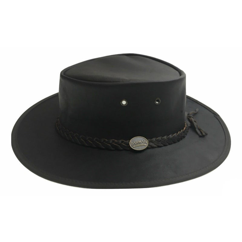 Barmah Sundowner Kangaroo Hat (Black)