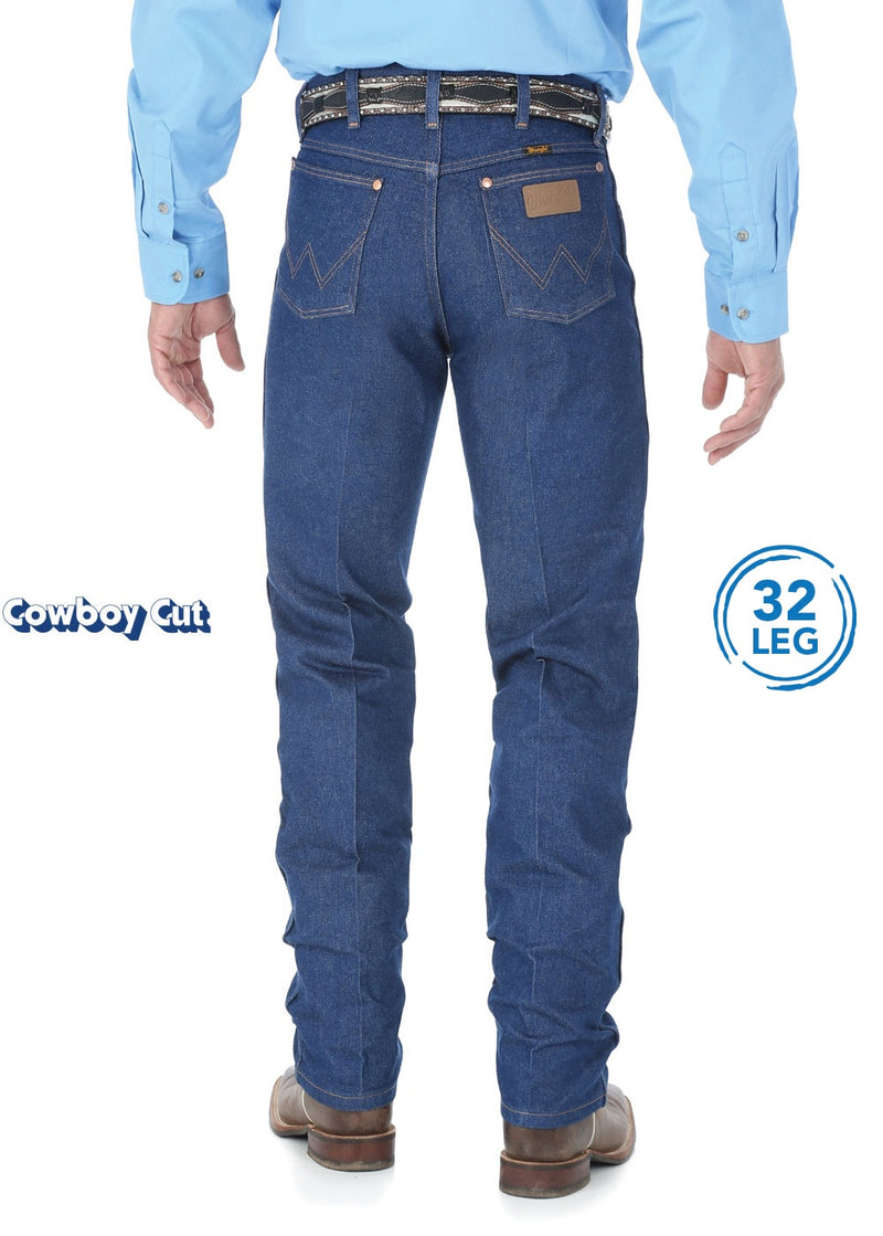 Mens Cowboy Cut Original Fit Jean 32 Leg (Rigid Indigo)